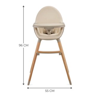 Trona bebé color beige 2 en 1
