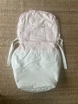Conjunto Saco Silla Paseo Uzturre Rosa y Blanco