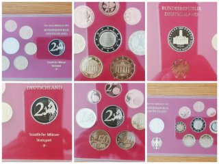 Alemania 2009 5 series euro proof  A-D-F-G-J