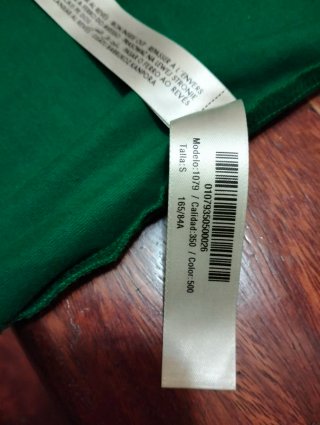 Blusa Uterqüe verde punto algodón y seda
