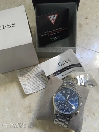 Reloj Guess Azul y Plateado