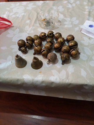 20 campanelle e 2 campane vintage