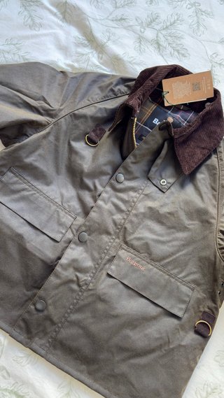 Giubbotto Barbour Spey Wax Verde oliva