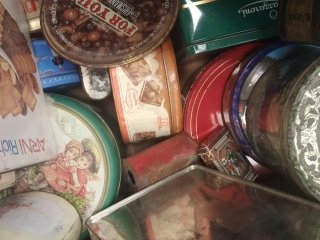 Scatole di latta vintage
