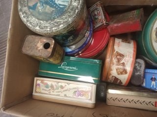 Scatole di latta vintage