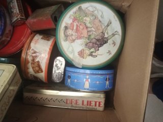 Scatole di latta vintage
