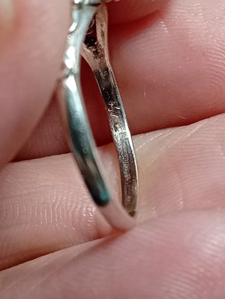 Anillo Plata Ley granate
