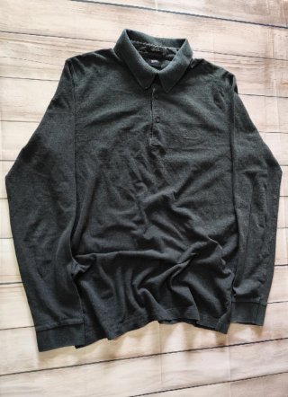 Polo HUGO BOSS Manga Larga Hombre Negro Talla M