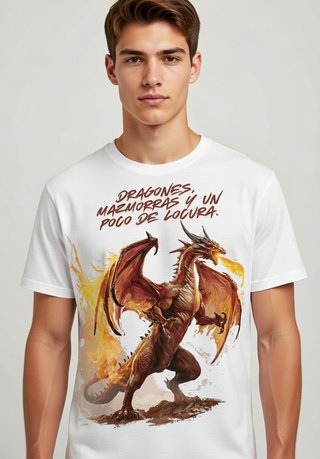 Camiseta Dragón Rojo D&D