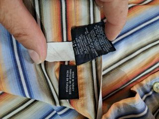 Camisa Tommy Hilfiger Talla M Rayas