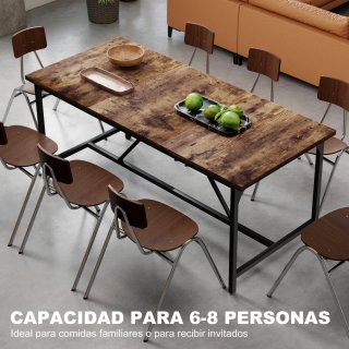Mesa Comedor Madera y Metal