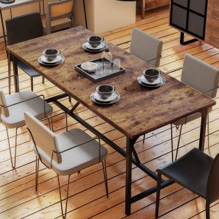 Mesa Comedor Madera y Metal