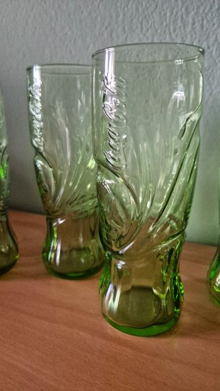 Coca-Cola 6 Bicchieri Verdi Originali