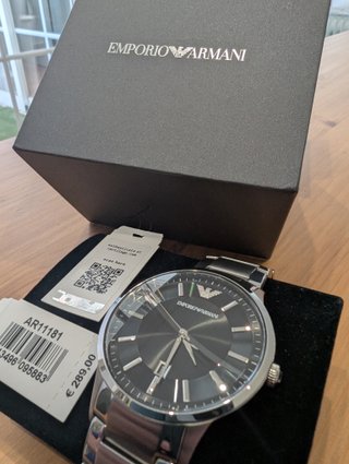 Relógio Prateado (Original) Emporio Armani AR11181