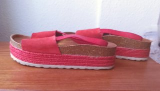 Sandalias rojas plataforma