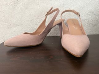 Tacones Slingback Rosa