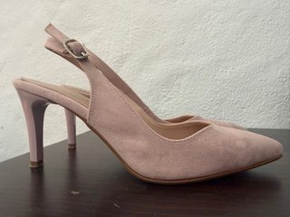 Tacones Slingback Rosa