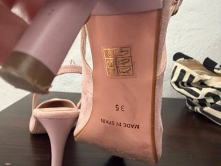 Tacones Slingback Rosa