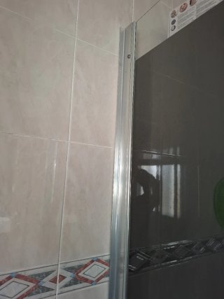 Mampara de ducha metal cristal metraquilato