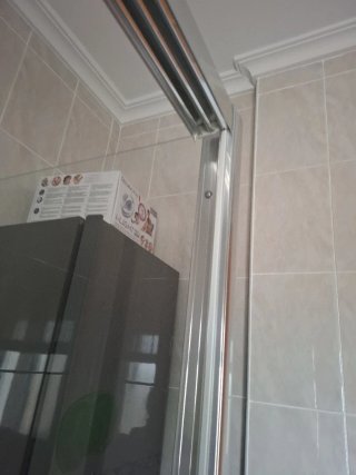 Mampara de ducha metal cristal metraquilato