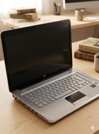 Portátil HP Plata y Negro