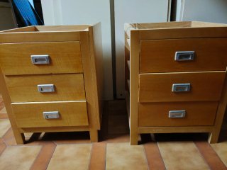 2 Cajoneras de madera. Las 2 Cajoneras 10€
