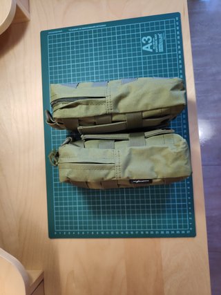 2 pouch,  tacticos- molle en green