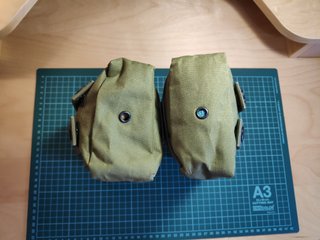 2 pouch,  tacticos- molle en green