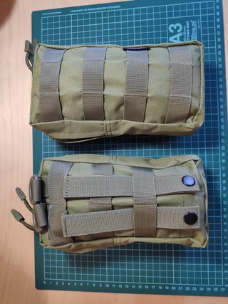 2 pouch,  tacticos- molle en green