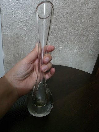 LAST PRICE Vaso Solifleur Vetro Anni '70