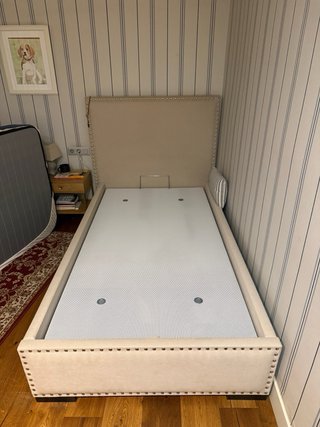 Somier Cama Nido Beige y Azul