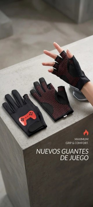 Guantes Gamer con Diseño de Mando