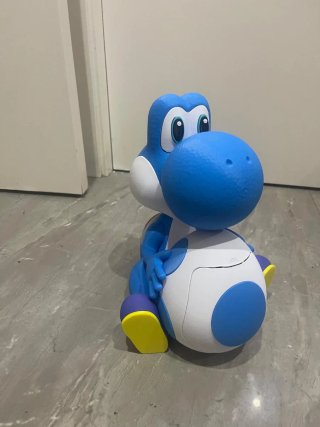Palomitero Yoshi Azul Impreso 3D