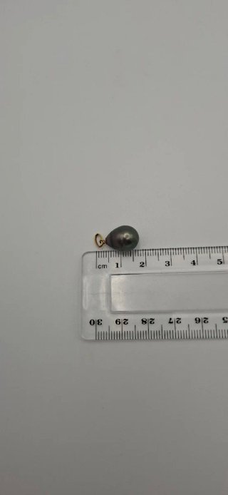 Colgante Perla Negra y Oro 18k