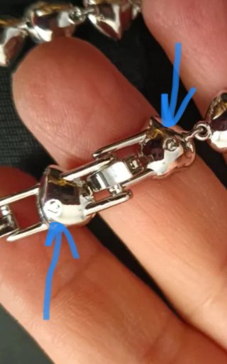 Pulsera Corazones Brillantes Plata