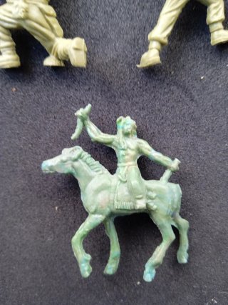 Lote figuras plástico años 70.
