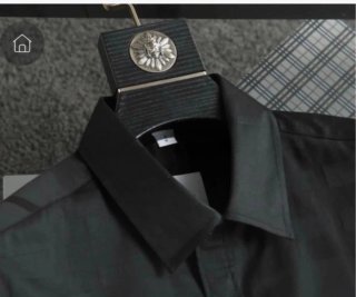 Camisa Burberry Negra Monogram XL