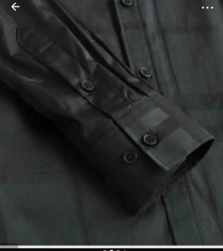 Camisa Burberry Negra Monogram XL