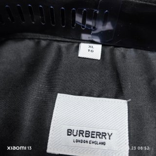 Camisa Burberry Negra Monogram XL