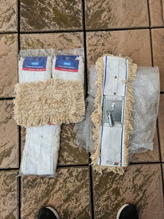 Mopa Metálica Algodón 60 cm con cuatro recambios
