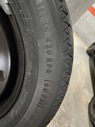 Rueda repuesto 145/90/16 Uniroyal sin estrenar