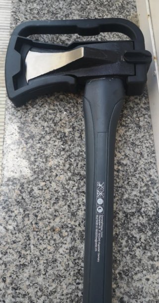 Hacha grande de acero