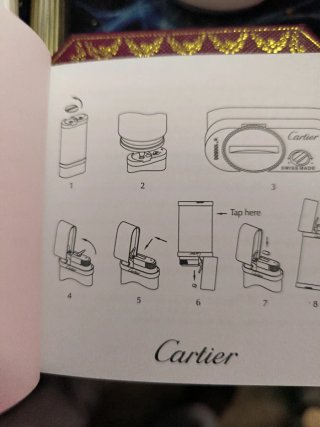 Encendedor Cartier original Made in Paris laminado