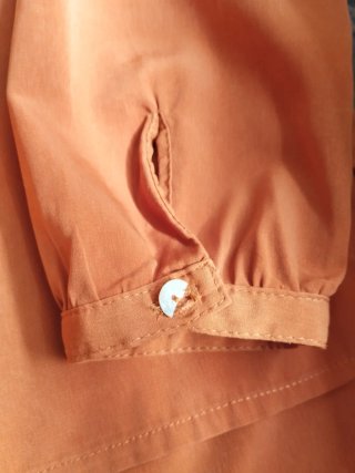 Blusa fluida Lefties S naranja teja  Camicia donna