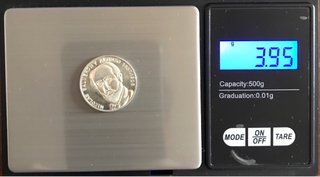 Moneda Plata Ley Nicolas Salmeron y Alonso + Regal