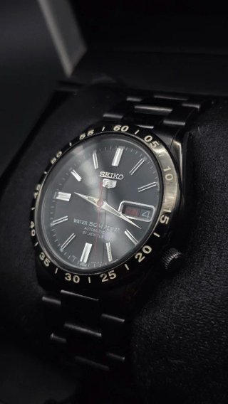 Reloj Seiko 5 Automático 21 Jewels Negro