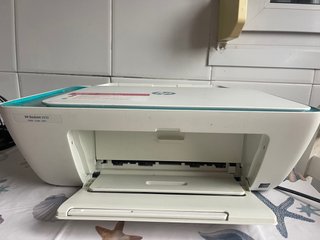 Impresora HP Verde y Blanca