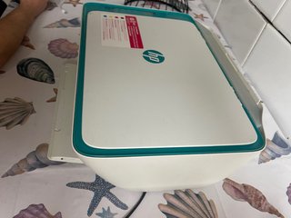 Impresora HP Verde y Blanca