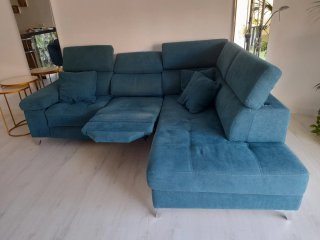 Sofá 3 plazas chaiselongue eléctrico