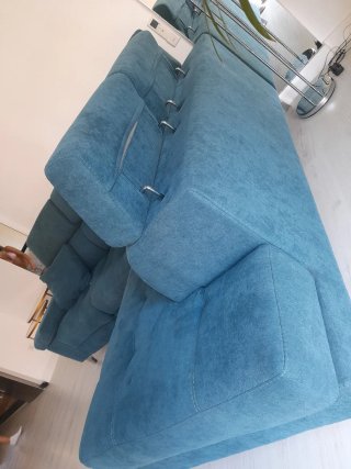 Sofá 3 plazas chaiselongue eléctrico